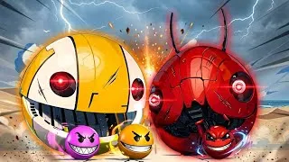 Thumbnail: ROBOT PACMAN TO RESCUES MS PACAMN VS CAT NAUGHTY & ROBOT ALIEN