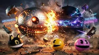 Thumbnail: MSPACMAN & ROBOT PACMAN VS CARTOONCAT & MONSTER PACMAN IN THE FACTORY