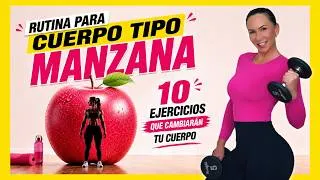 Thumbnail: 10 Ejercicios para Cuerpo Tipo Manzana | Adelgaza y Remodela tu Abdomen | Tonifica Piernas y Glúteos