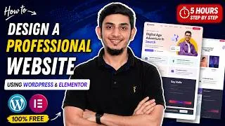 Thumbnail: Build a Complete Website with WordPress & Elementor (FREE 5 Hour Course)