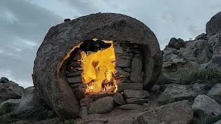 Thumbnail: Lost in the mountains, I built my own rock shelter.