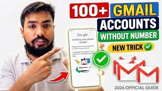Thumbnail: How to create Unlimited gmail accounts without phone number verification | New Working trick 2026
