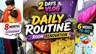 Thumbnail: Daily Routine Vlog🌸✨ | Only 6 Weeks Left💕👶🤰| Family Vlogs & Room Renovation #Vlog #fyp #family #love