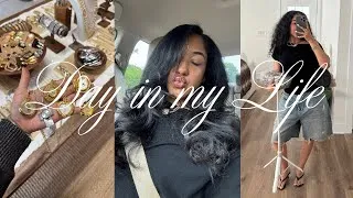 Thumbnail: a day in my life! (vintage jewelry pop-up, hair + lash appointment, and moreeee)