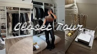 Thumbnail: my walk-in closet tour! diy custom closet