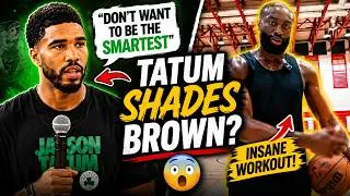 Thumbnail: Jayson Tatum SHADES Jaylen Brown? 😳 "Don't Want To Be The Smartest" + Brown's INSANE Workout!