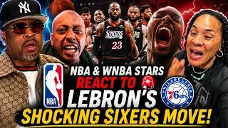 Thumbnail: NBA & WNBA Stars React To LeBron’s SHOCKING Sixers Move!