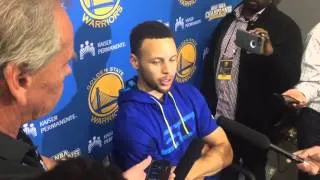 Thumbnail: Steph Curry Talks about injury/ availability after Golden State Warriors practice | MCL sprain talk