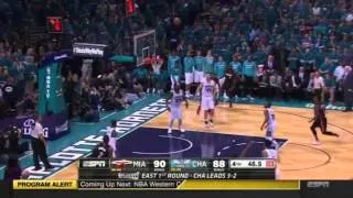 Thumbnail: Wade's first 3 since December puts the Heat up 1 with less than a minute to go