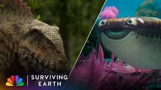 Thumbnail: The First Animals to Evolve a Backbone; The Age of Reptiles Begins | Surviving Earth | NBC