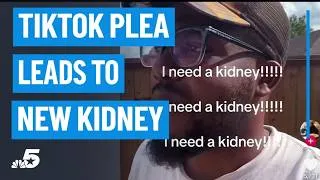 Thumbnail: How a TikTok post led to a life-saving kidney donation for a Cedar Hill man