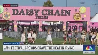 Thumbnail: Fans brave heat for Olivia Rodrigo's Daisy Chain Fields festival