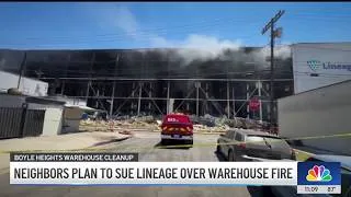 Thumbnail: Neighbors plan to sue Lineage over Boyle Heights warehouse fire