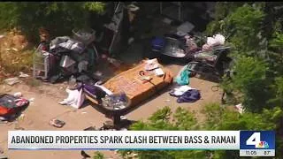 Thumbnail: Abandoned properties spark clash between Bass and Raman