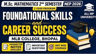 Thumbnail: Fundamental skill for career success MSc second semester mathematics VAC 5th paper || 2 year program