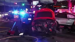 Thumbnail: 1 dead, 3 injured in 9-vehilde Pacific Beach pileup; driver arrested| NBC 7 San Diego