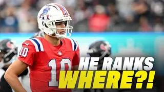 Thumbnail: Reacting to Drake Maye ranking EIGHTH among QBs heading into next season