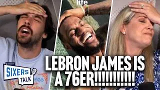 Thumbnail: LEBRON JAMES IS A PHILADELPHIA 76ER! INSTANT REACTIONS! | Sixers Talk