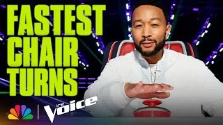 Thumbnail: Blind Auditions That Turned Chairs in SECONDS | The Voice | NBC