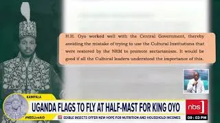 Thumbnail: Museveni Mourns Omukama Oyo, Reveals He Died of Cancer in the US.