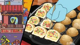 Thumbnail: Deltarune NPC making Takoyaki for 2G.🐙 (Animated Food Cooking ASMR)