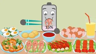 Thumbnail: ASMR Spicy Seafood Boil Mukbang Animation🐙🦐 | Shrimp, Smoked Kielbasa & Octopus | NCR Animation