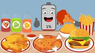 Thumbnail: ASMR Fried Chicken, Burger & Fries & Nuggets Mukbang 🍔🍗🍟🔥 |  Mukbang Animation | NCR Animation