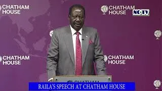 Thumbnail: RAILA ODINGA'S SPEECH AT CHATHAM HOUSE, LONDON, UNITED KINGDOM!!