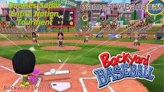 Thumbnail: Duckies Super Entire Nation Tourment Game 1 v Bananas - Backyard Legend - Backyard Baseball