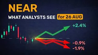 Thumbnail: Will NEAR go up or down by August 26? 5 forecasts compared
