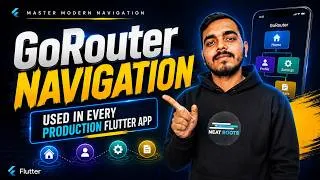 Thumbnail: Flutter Go Router Tutorial in Hindi | go_router Setup, Routes & Params
