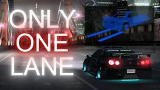 Thumbnail: Can you drag race with one lane? | NFSU2