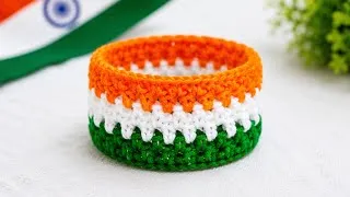 Thumbnail: Easy & Quick15th August Special Crochet Wrist Band 🇮🇳 |Tricolor Wrist Band |Independence Day Special