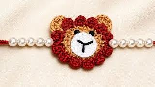 Thumbnail: Easy Crochet Lion Rakhi 🦁 | Cute Handmade Raksha Bandhan Rakhi Tutorial for Beginners