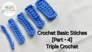 Thumbnail: Crochet Basic Stitches [Part -4] #crochet #triplecrochet