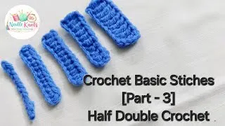 Thumbnail: Crochet basic stitches Part - 3 #designs #crochet 