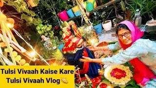 Thumbnail: Tulsi Vivaah Kaise kare# दूलहन की तरह सजाया तुलसी महारानी को!! Indian Mom festival Routine Vlog!!