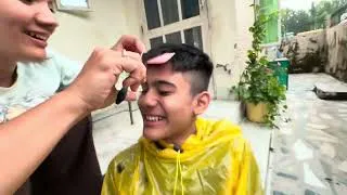 Thumbnail: Aaj Kate humne duggu ke baal 💇‍♂️💇‍♂️