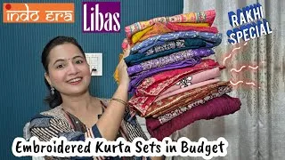 Thumbnail: Embroidered Kurta , Pant & Dupatta Sets From Indo Era | Flipkart Kurta Sets Haul | Neema's Corner 