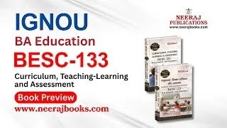 Thumbnail: 🎓IGNOU BA Education | BESC-133 (Guide) | Neeraj Books Preview | Neeraj Publications