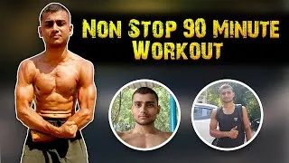 Thumbnail: "Non Stop 90 Minute Full Body Workout 🏋️ | Real Desi Fitness Motivation | Vlog 16"
