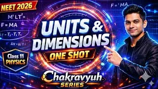 Thumbnail: Units and Dimensions Class 11 One Shot | NEET 2026 Physics  NEET Chakravyuh Series NEET Audio Mentor