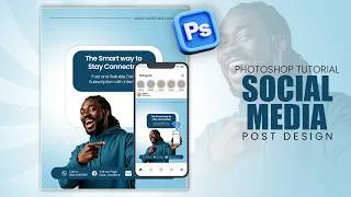 Thumbnail: Design Trendy Social Media Posts in Photoshop (2026 Style!)
