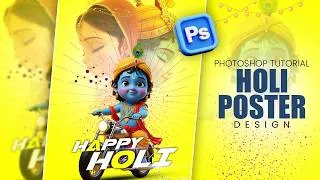 Thumbnail: Holi Poster Design in Photoshop: Easy Tutorial for Beginners 2026