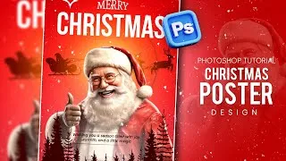 Thumbnail: 🎄 Christmas Poster Design in Photoshop | Creative & Modern ✨ 2025