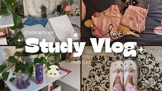 Thumbnail: Cozy PMS Self Care Day 🌞 | Skincare, Studying, Anime & Calm Vibes 🎀 