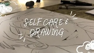 Thumbnail: Cozy Self Care Night 10:30 PM 🌙 | Oil Therapy, Skincare & Late Night Anime Drawing 🎀