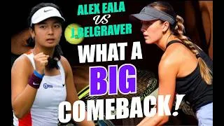 Thumbnail: Alex Eala "WHAT A BIG COMEBACK!'' vs Julie Belgraver
