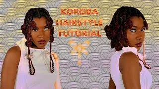 Thumbnail: African Koroba hairstyle tutorial | Short natural hair