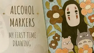 Thumbnail: Drawing in My Sketchbook with Alcohol Markers for the First Time